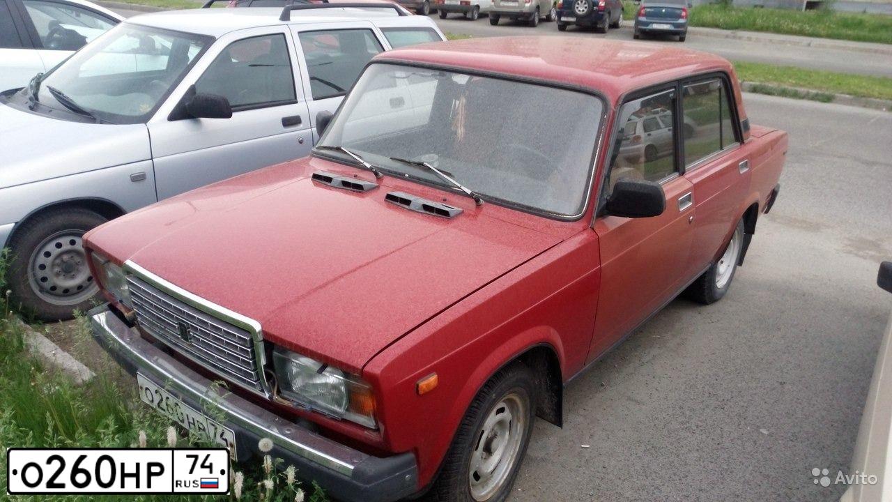 Фото автомобиля LADA 2107 LADA, 1990 — госномер С284ТК74. Цвет: ВИШНЕВЫЙ