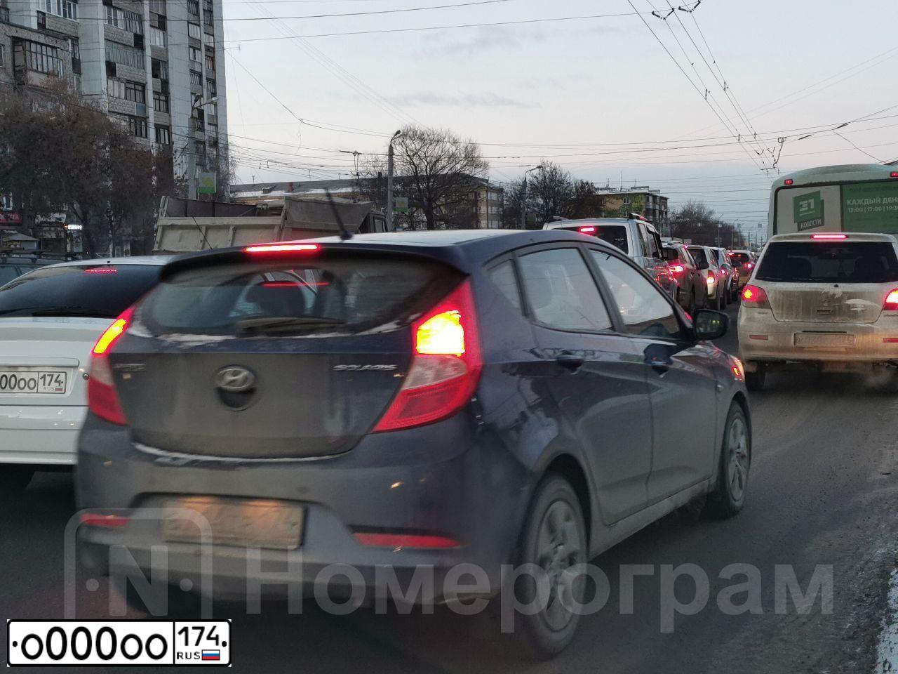 Фото автомобиля LADA 2191 GRANTA, 2019 — госномер У765УО174. Цвет: синий