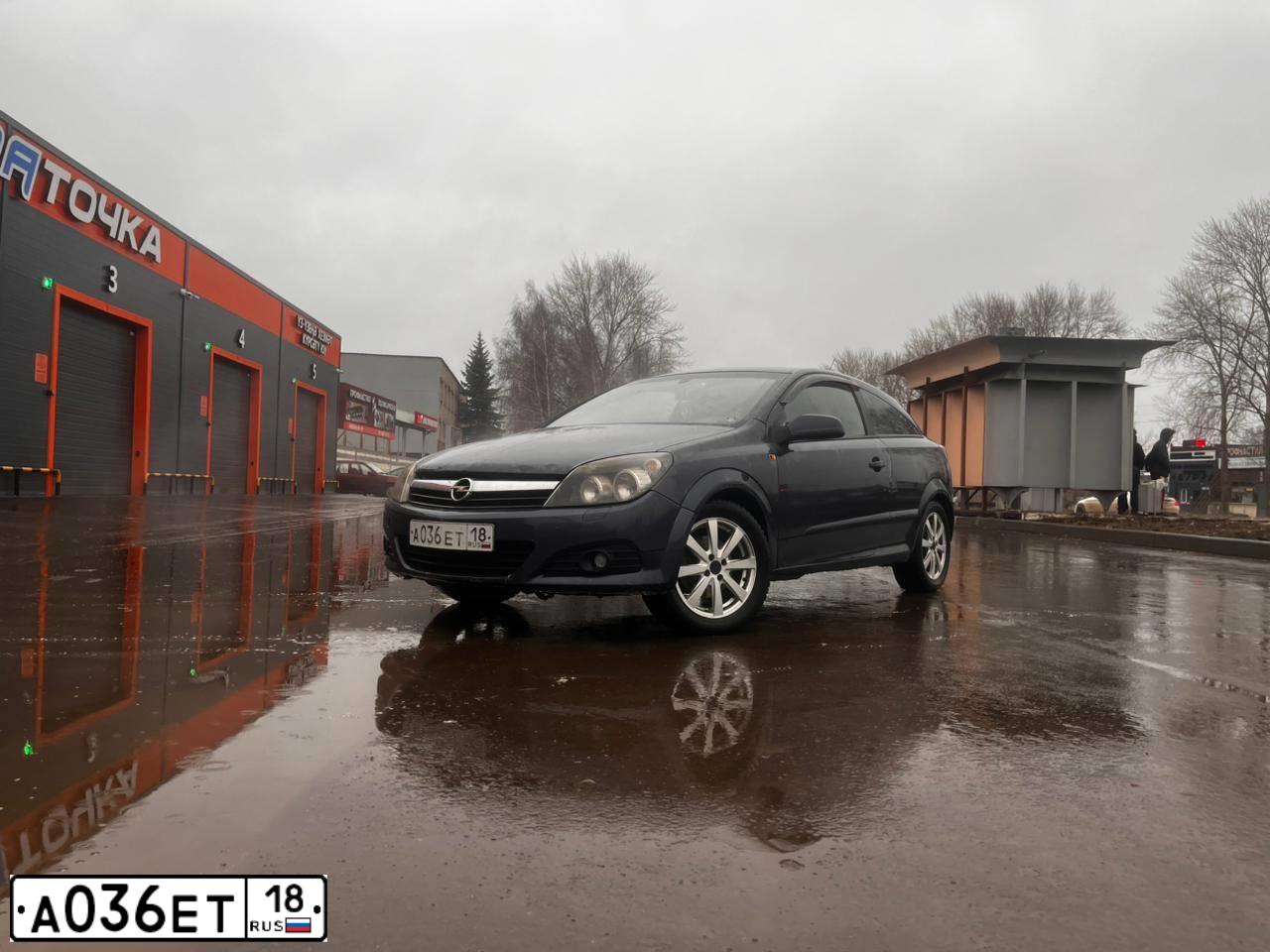 Фото автомобиля OPEL ASTRA, 2006 — госномер А036ЕТ18. Цвет: ТЕМНО-СЕРЫЙ
