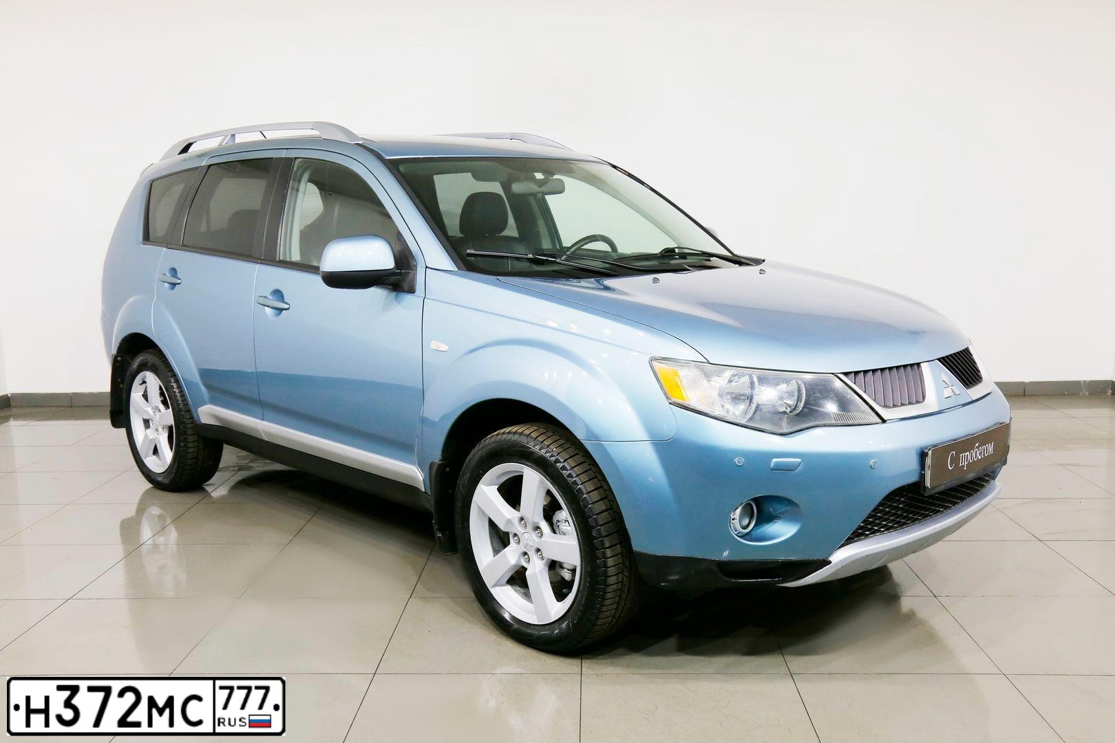 Фото автомобиля MITSUBISHI OUTLANDER, 2008 — госномер Н372МС777. Цвет: ЗЕЛЕНЫЙ СВЕТЛЫЙ