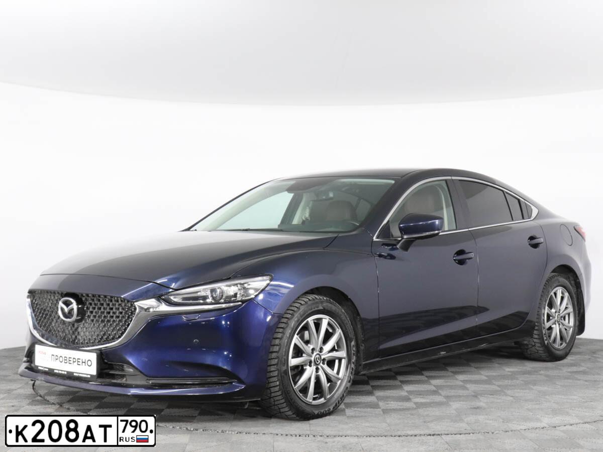 Фото автомобиля MAZDA 6, 2020 — госномер К208АТ790. Цвет: синий