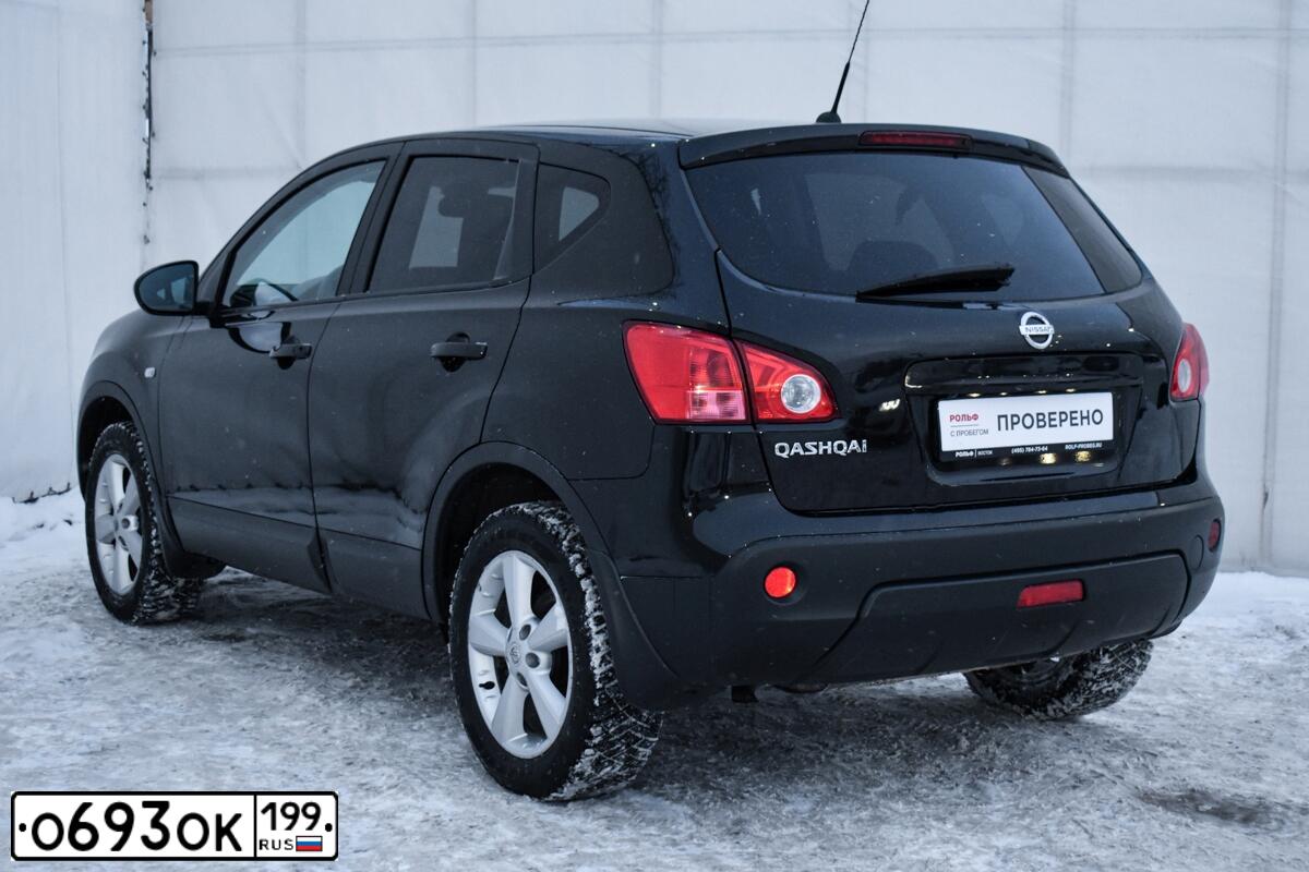 Фото автомобиля NISSAN QASHQAI, 2008 — госномер В785НМ62. Цвет: ЧЕРНЫЙ