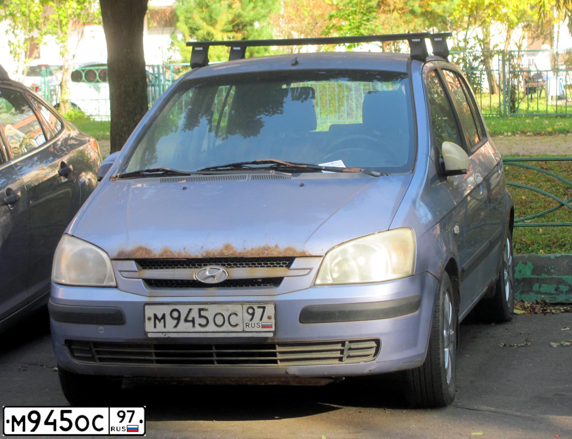 Фото автомобиля HYUNDAI GETZ, 2004 — госномер О038СА790. Цвет: СИРЕНЕВЫЙ