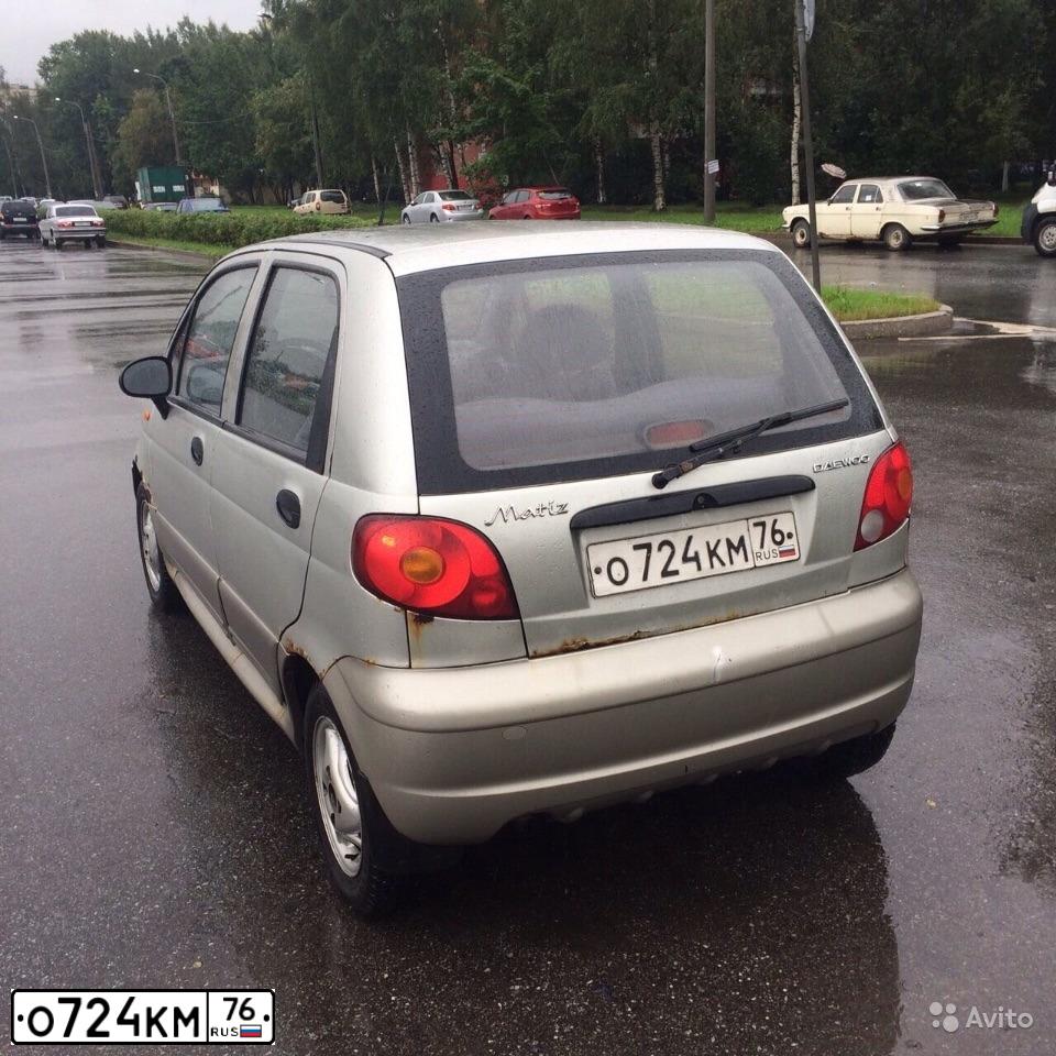 Фото автомобиля DAEWOO MATIZ, 2005 — госномер О724КМ76. Цвет: СЕРЕБРИСТЫЙ