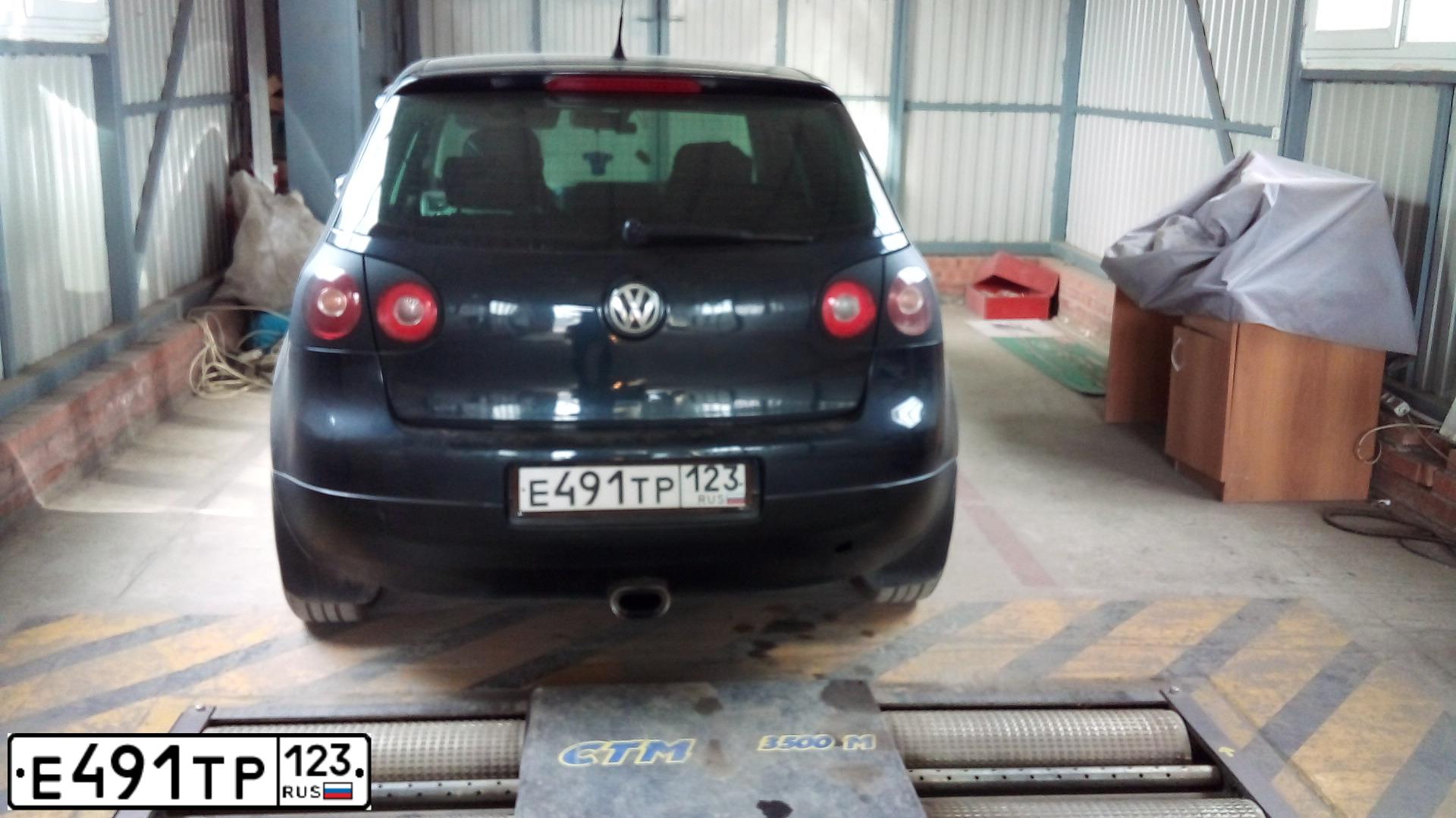 Фото автомобиля VOLKSWAGEN GOLF, 2007 — госномер Е491ТР123. Цвет: Серо-Синий