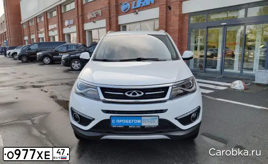 Фото автомобиля CHERY TIGGO, 2017 — госномер Р591МУ82. Цвет: Белый
