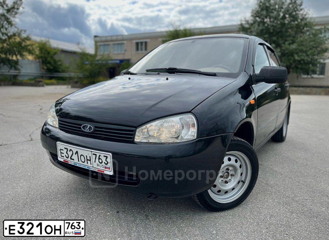 Фото автомобиля LADA KALINA, 2011 — госномер М248УВ763. Цвет: Сине-Черный