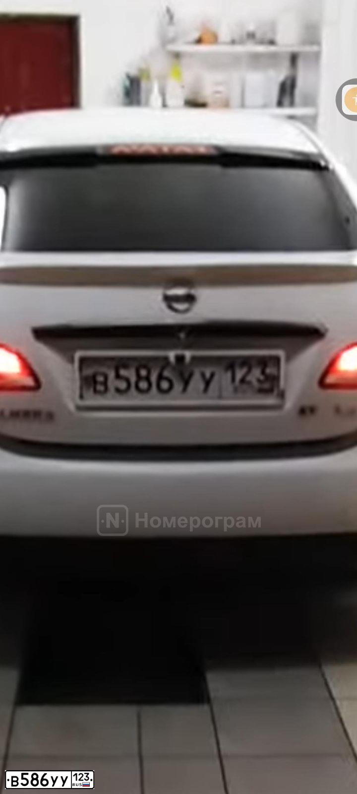 Фото автомобиля NISSAN ALMERA /AVTOVAZ/, 2018 — госномер Е915ОА193. Цвет: Белый