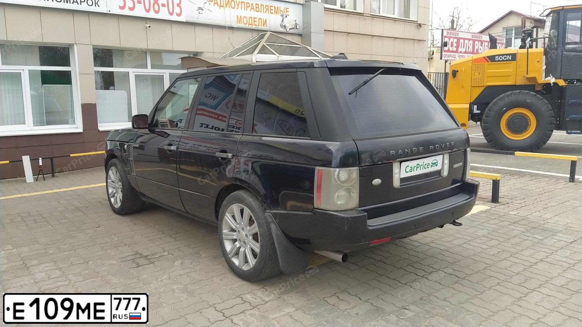 Фото автомобиля LANDROVER RANGE ROVER, 2005 — госномер Е109МЕ777. Цвет: СИНИЙ ТЕМНЫЙ