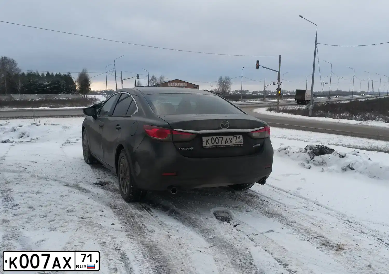 Фото автомобиля MAZDA 6, 2013 — госномер К007АХ71. Цвет: ЧЕРНЫЙ