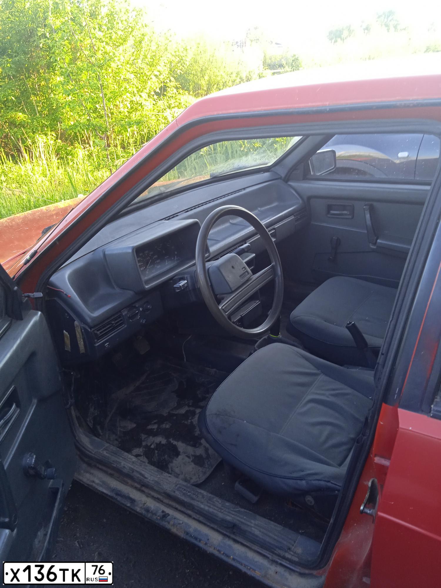 Фото автомобиля LADA 2109 SAMARA, 1994 — госномер К401ХР76. Цвет: Красный