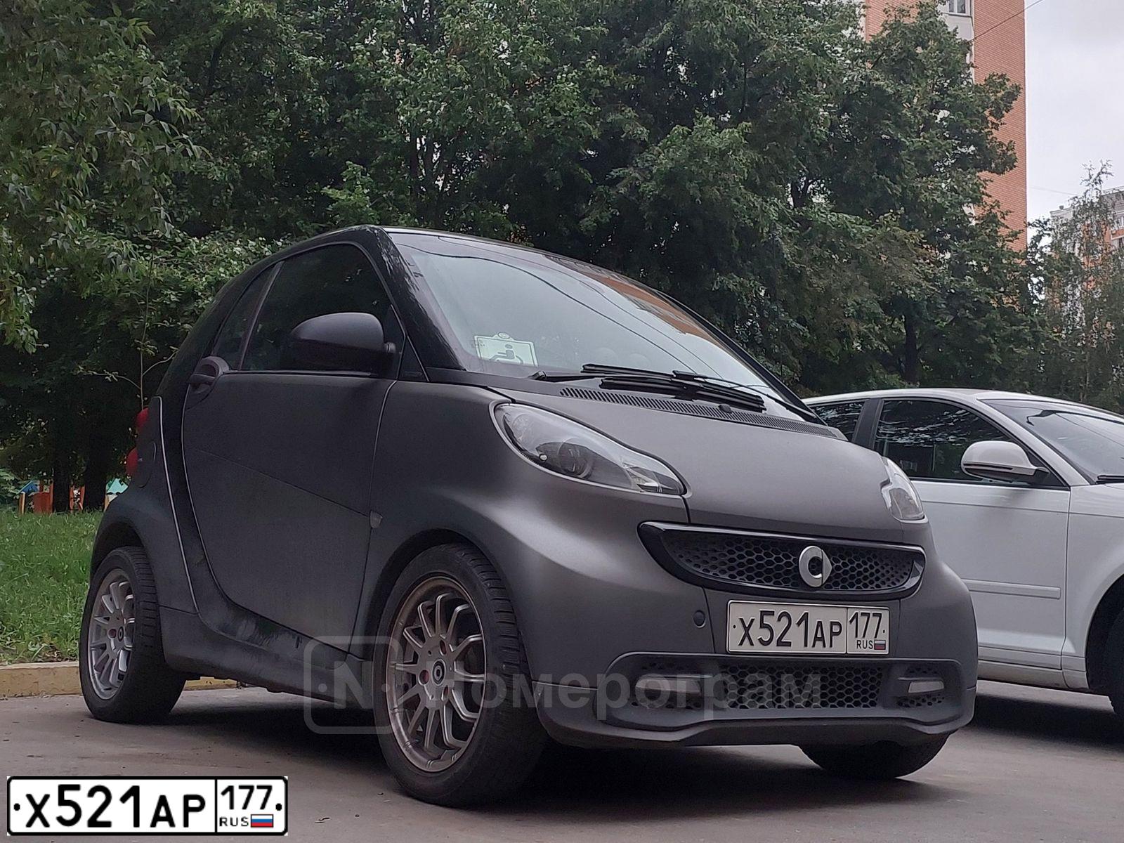 Фото автомобиля SMART FORTWO, 2013 — госномер А149АР799. Цвет: СЕРО-ЧЕРНЫЙ
