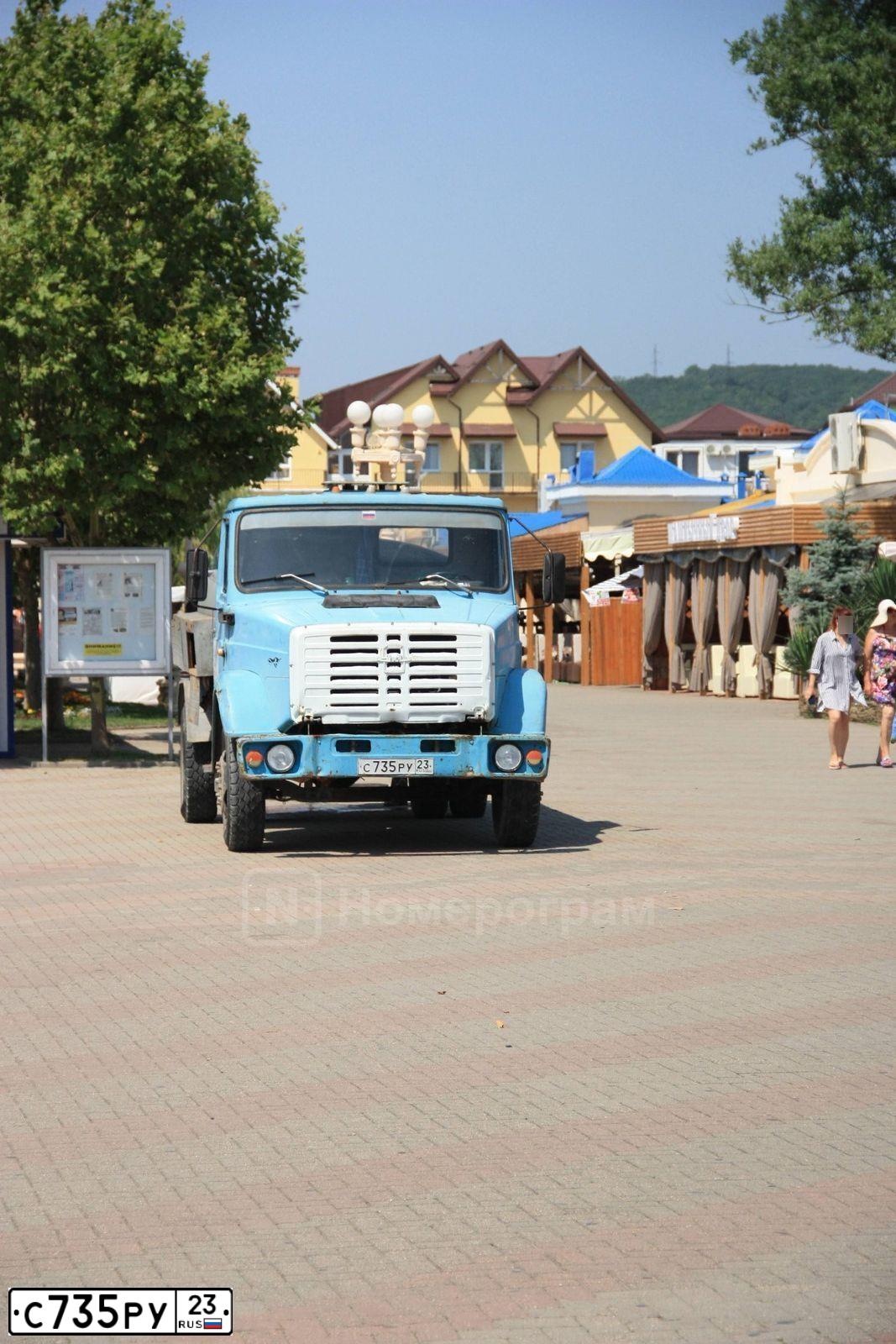 Фото автомобиля ZIL 433362 /4X2/ CHASSIS, 1996 — госномер С735РУ23. Цвет: СИНИЙ