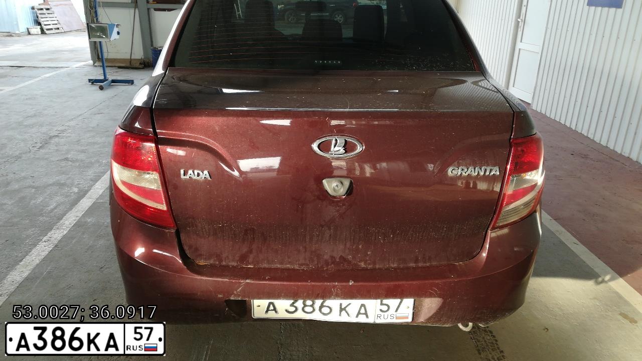 Фото автомобиля LADA 2190 GRANTA, 2014 — госномер А386КА57