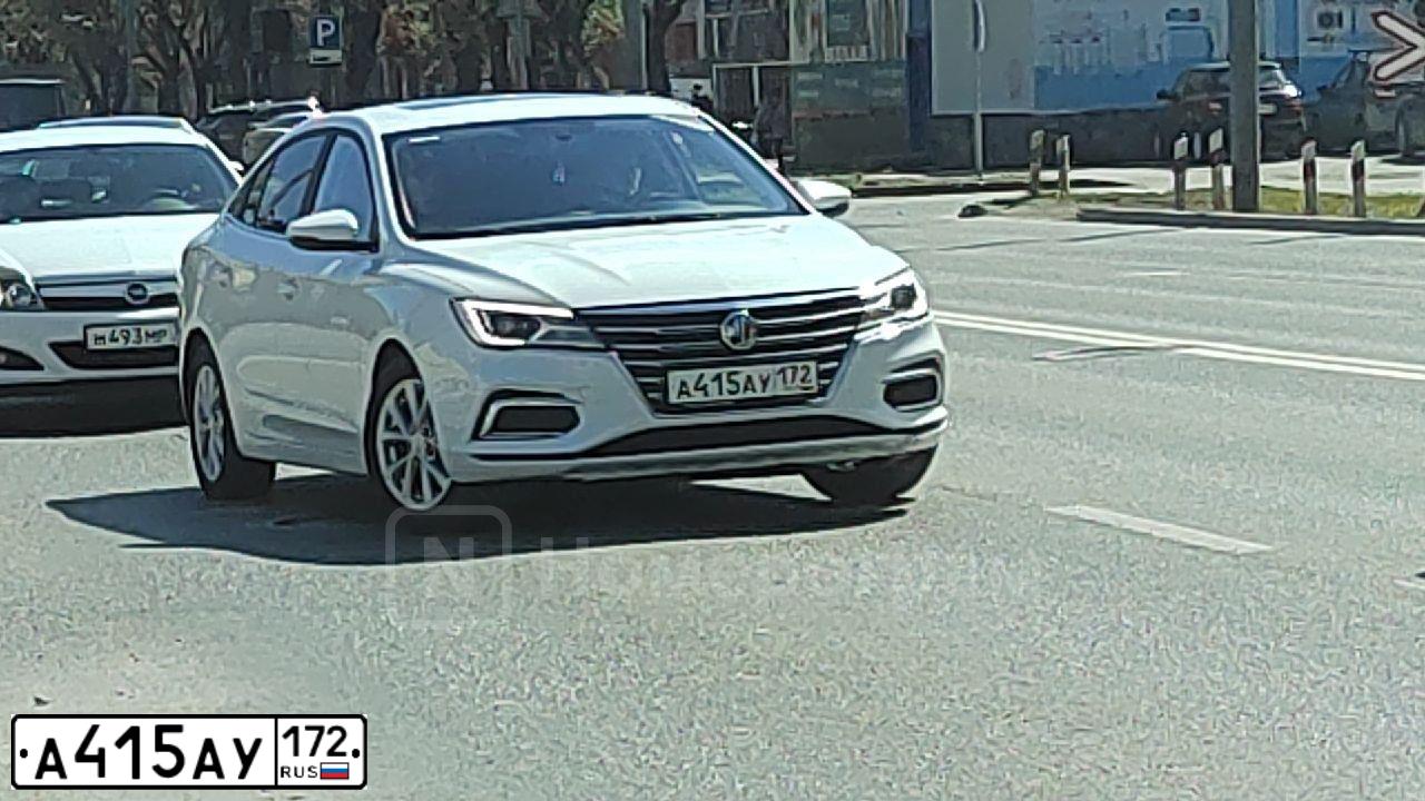 Фото автомобиля MG MG 5, 2023 — госномер А415АУ172. Цвет: Белый