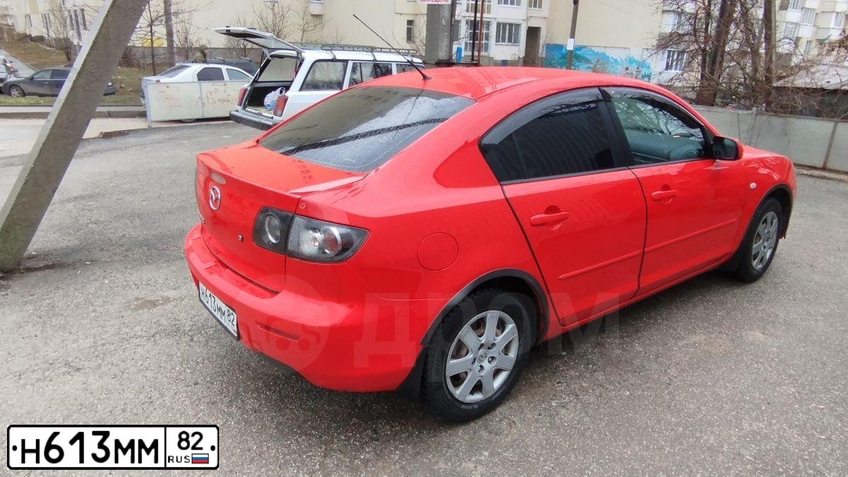 Фото автомобиля MAZDA 3, 2008 — госномер У068ТУ150. Цвет: Красный