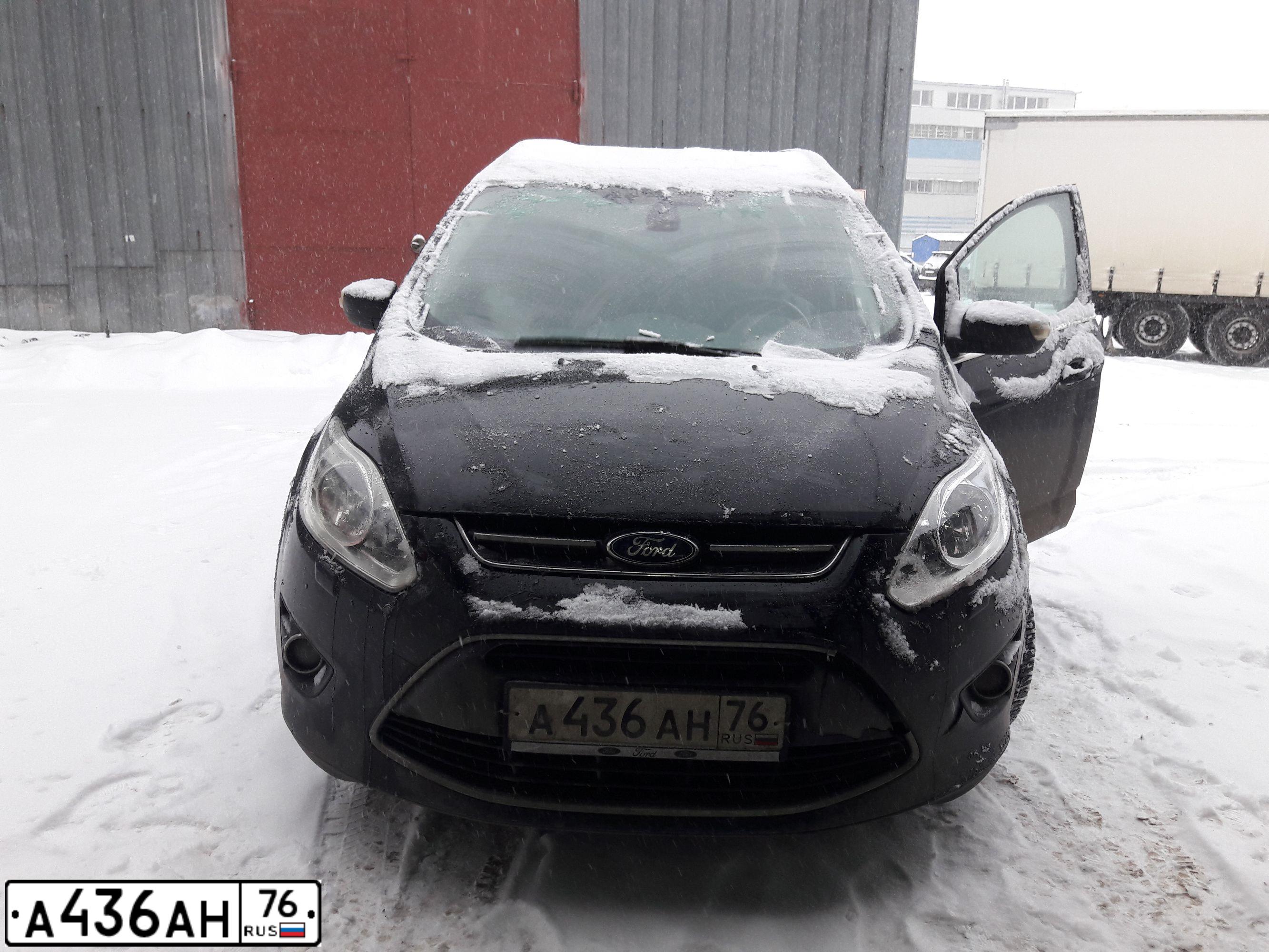 Фото автомобиля FORD FOCUS C-MAX, 2010 — госномер А436АН76. Цвет: ЧЕРНЫЙ