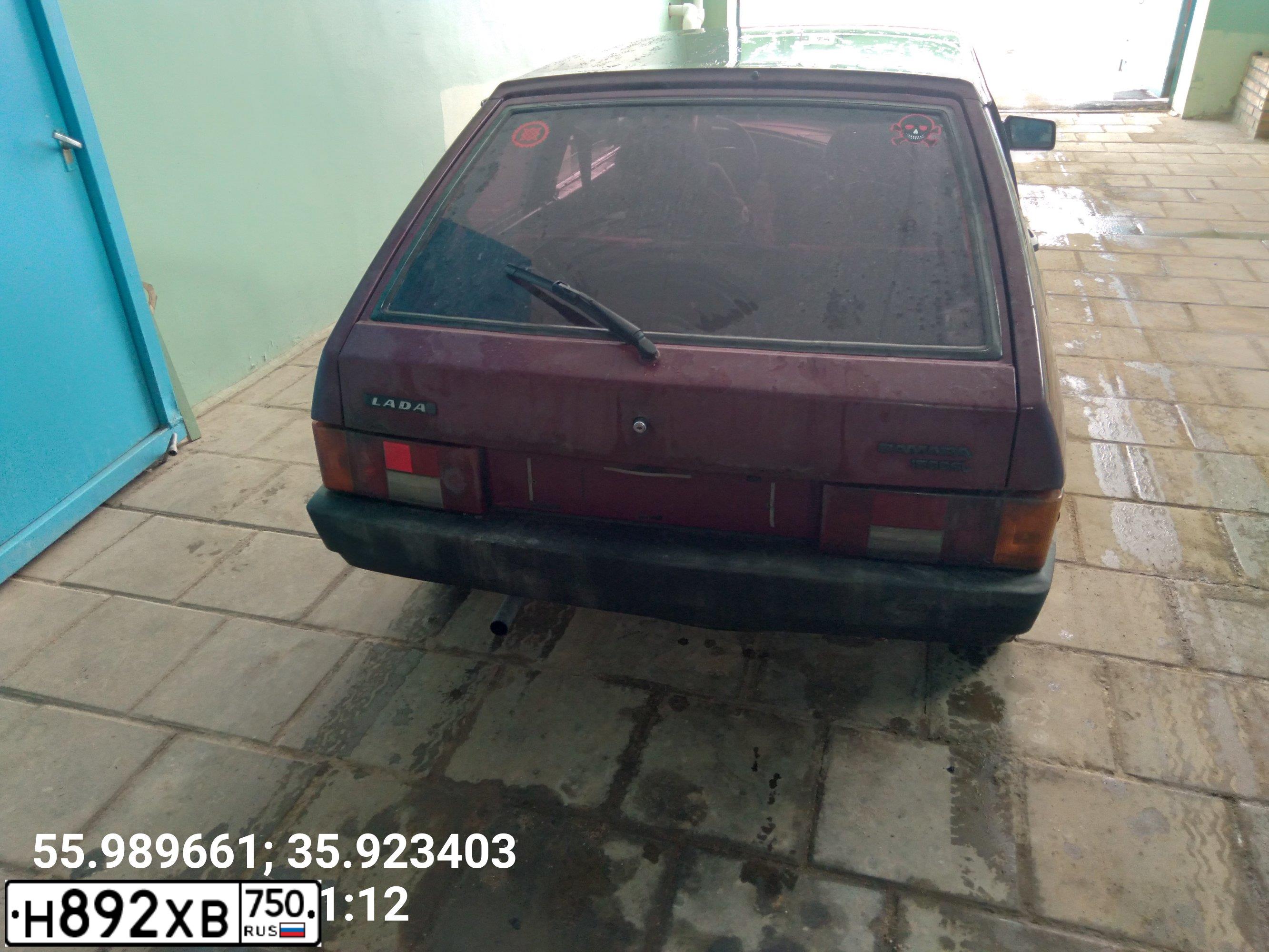 Фото автомобиля LADA 2108 SAMARA, 1999 — госномер Р645МХ790. Цвет: ТЕМНО-БОРДОВЫЙ