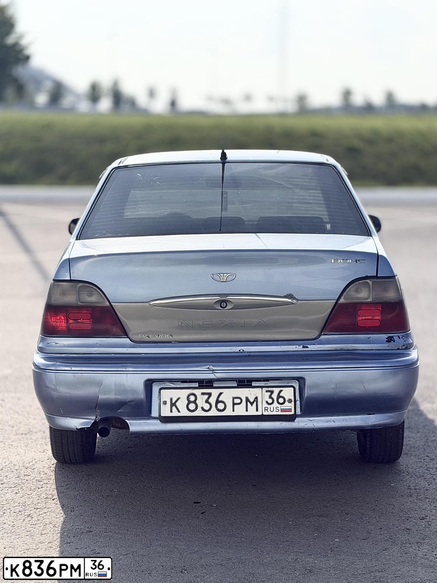 Фото автомобиля DAEWOO NEXIA, 2007 — госномер К836РМ36. Цвет: СИНИЙ (ВАСИЛЕК )