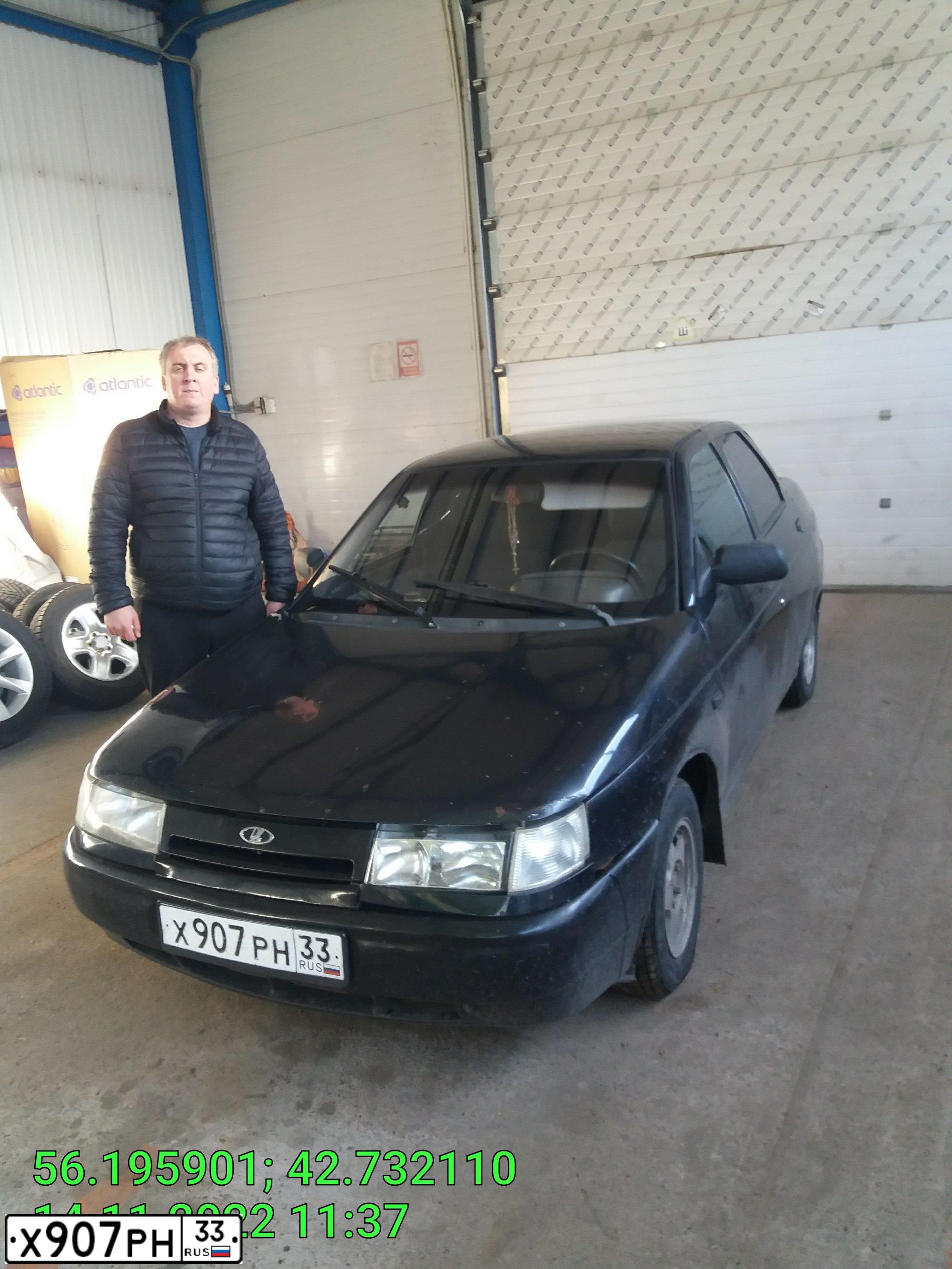 Фото автомобиля LADA 2110 LADA, 2004 — госномер М425СХ33. Цвет: ГРАФИТОВЫЙ МЕТАЛИК