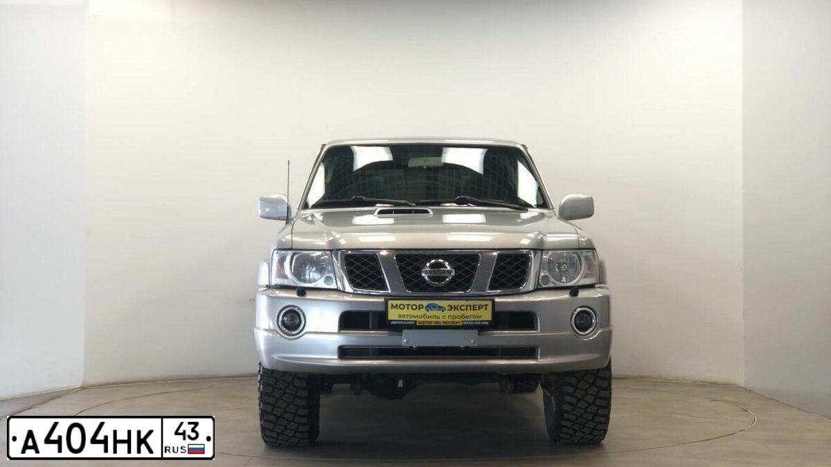 Фото автомобиля NISSAN PATROL, 2007 — госномер Н340АА134. Цвет: Серебристый