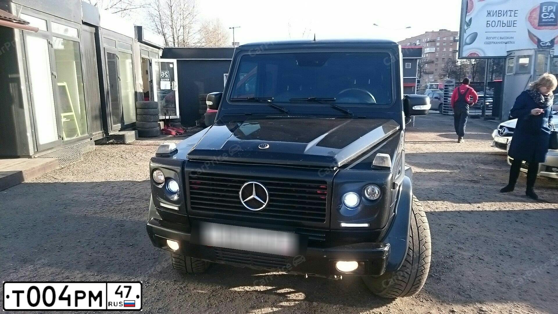 Фото автомобиля MERCEDES G-KLASSE, 1995 — госномер Х401РУ31. Цвет: синий
