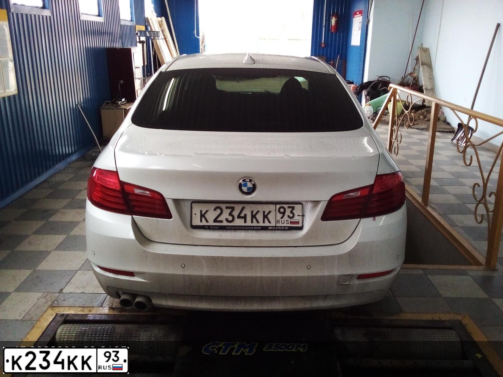 Фото автомобиля BMW SERIE 5, 2016 — госномер К234КК93. Цвет: Белый