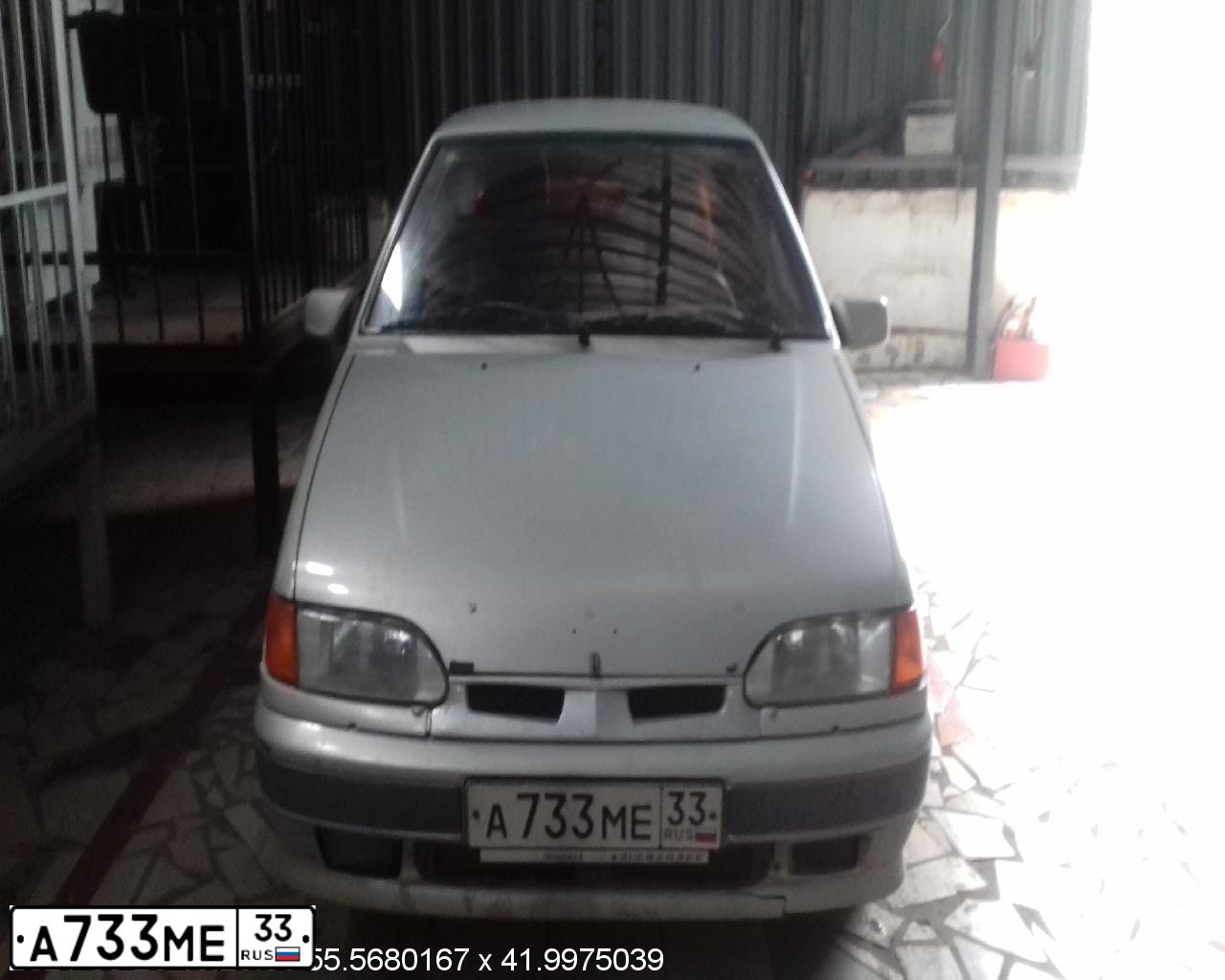 Фото автомобиля LADA 2115 SAMARA, 2006 — госномер А733МЕ33. Цвет: СЕРЕБРИСТО-БЕЛЫЙ