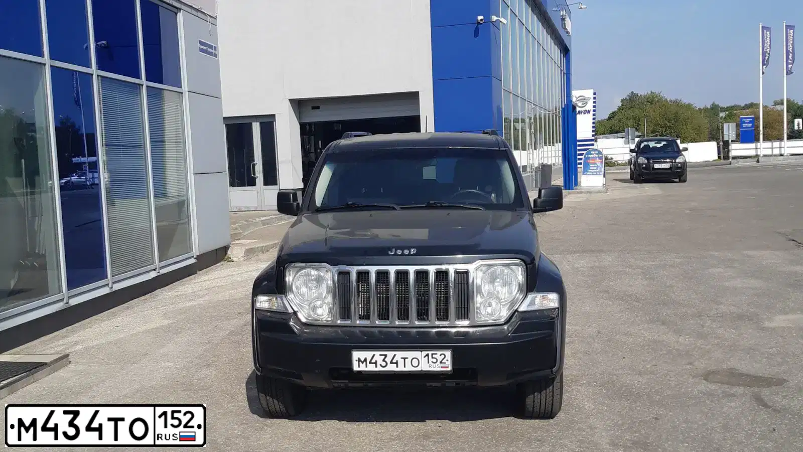 Фото автомобиля JEEP CHEROKEE, 2008 — госномер У141ЕР761. Цвет: ЧЕРНЫЙ