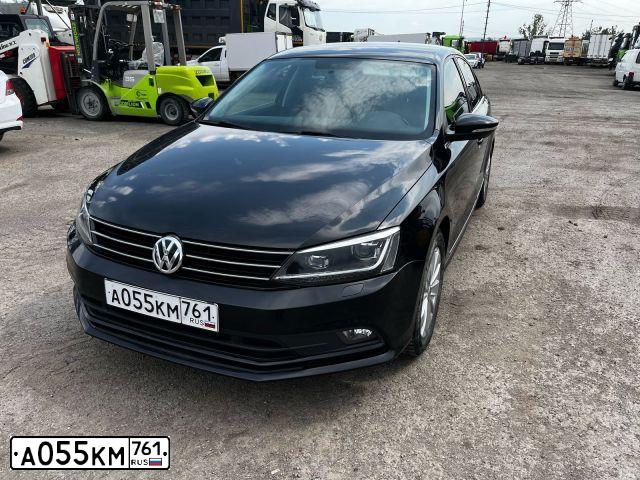 Фото автомобиля VOLKSWAGEN JETTA, 2018 — госномер А055КМ761. Цвет: ЧЕРНЫЙ