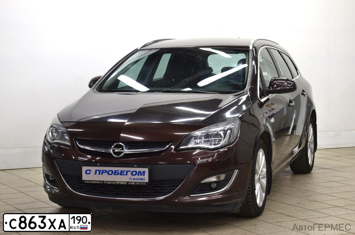 Фото автомобиля OPEL ASTRA, 2012 — госномер С422АР68. Цвет: Коричневый