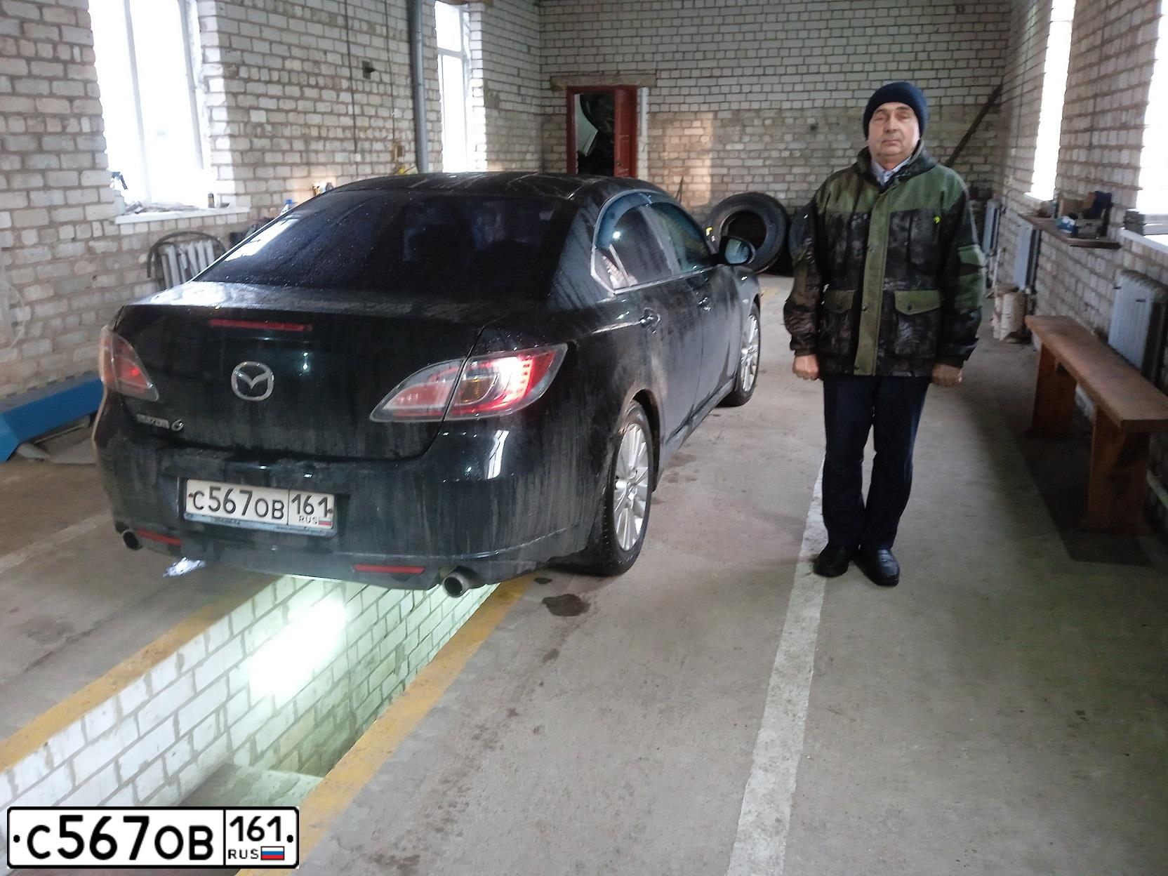 Фото автомобиля MAZDA 6, 2007 — госномер В396УС43. Цвет: ЧЕРНЫЙ