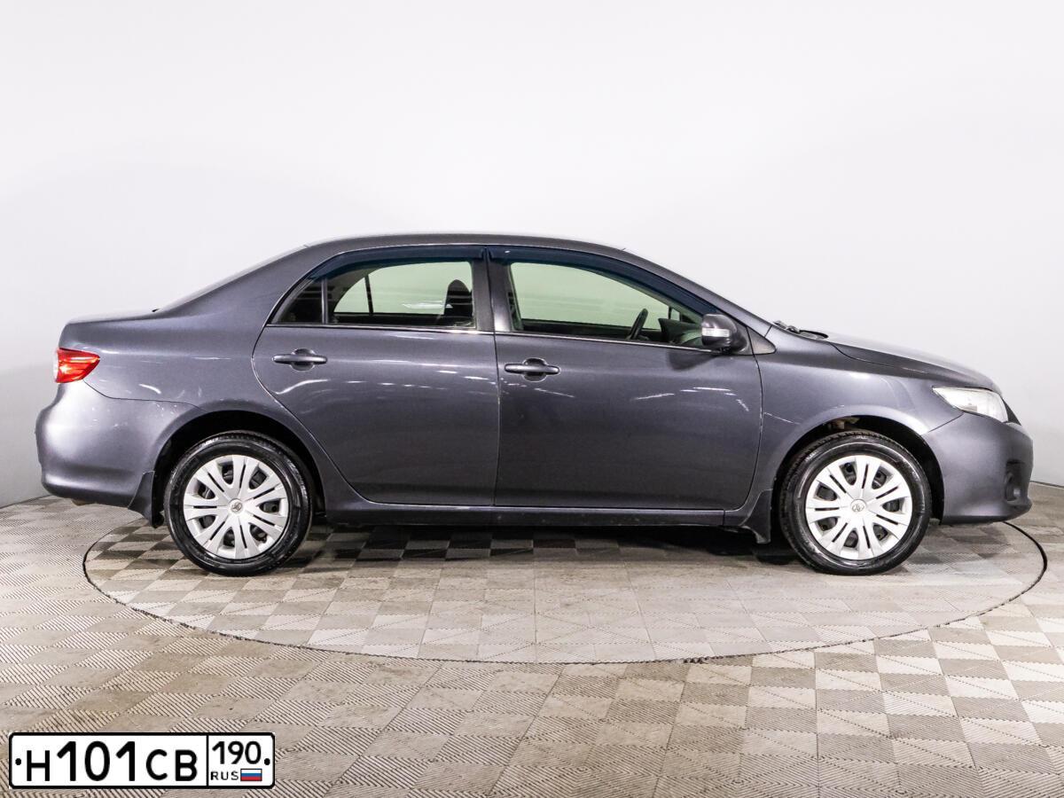 Фото автомобиля TOYOTA COROLLA, 2011 — госномер Н101СВ190. Цвет: СЕРЫЙ