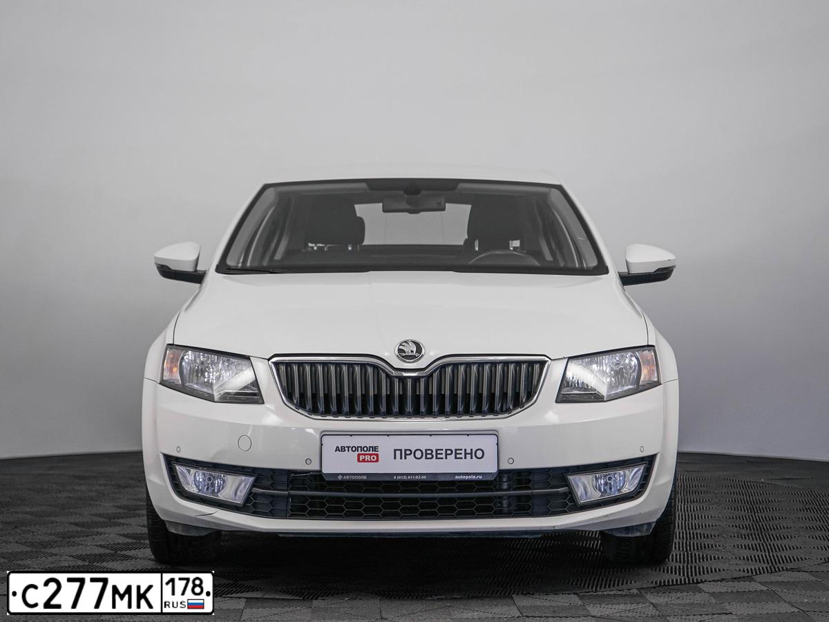 Фото автомобиля SKODA OCTAVIA, 2014 — госномер С315КС198. Цвет: Белый