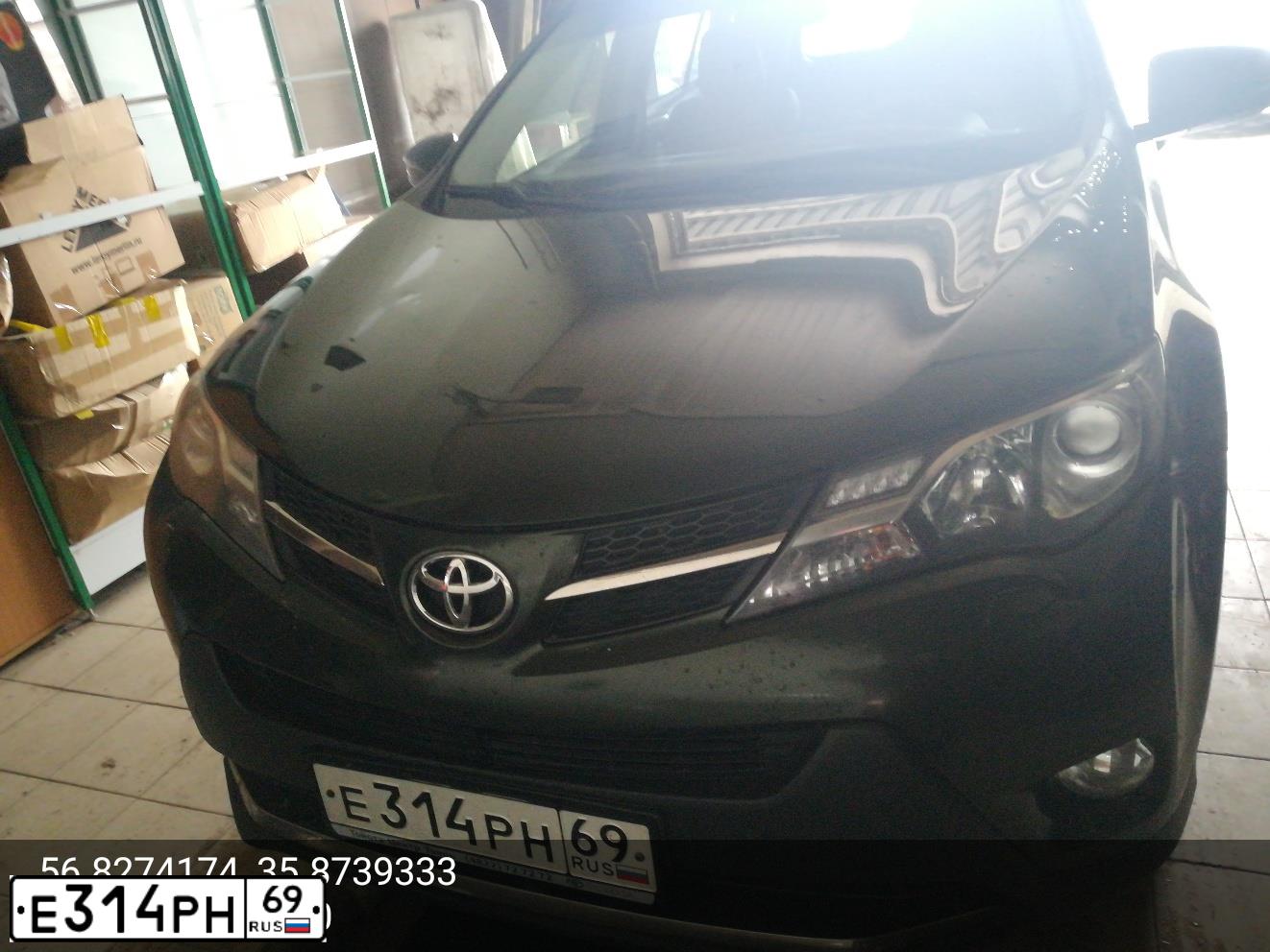Фото автомобиля TOYOTA RAV4, 2013 — госномер Е314РН69. Цвет: ТЕМНО-ЗЕЛЕНЫЙ