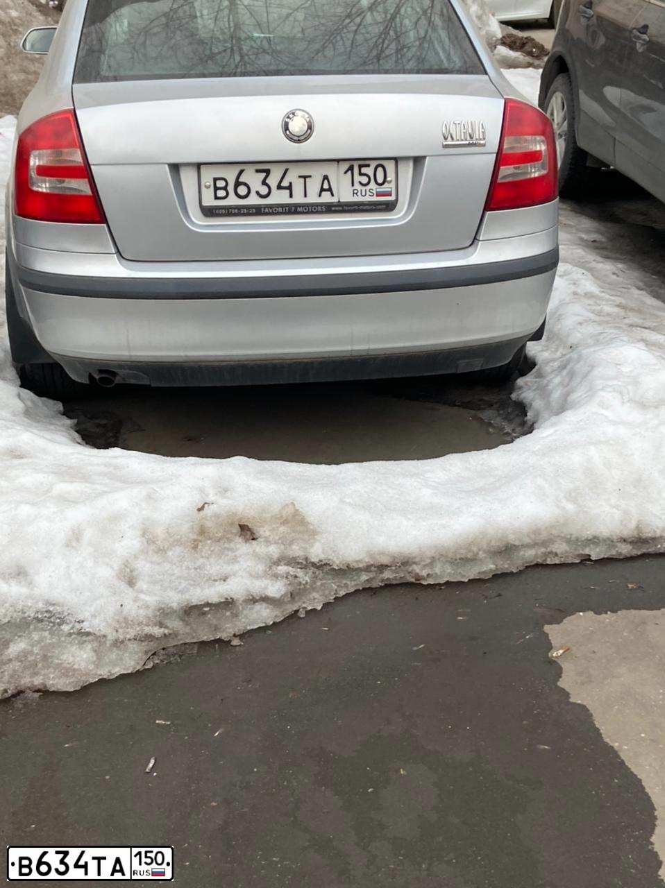 Фото автомобиля SKODA OCTAVIA, 2008 — госномер В634ТА150. Цвет: СЕРЕБРИСТЫЙ