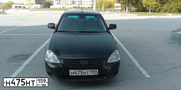 Фото автомобиля LADA 2170 PRIORA, 2012 — госномер Н475НТ159. Цвет: СИНЕ-ЧЕРНЫЙ