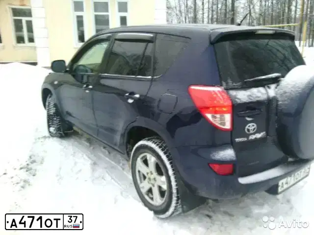 Фото автомобиля TOYOTA RAV4, 2007 — госномер А471ОТ37. Цвет: ТЕМНО-СИНИЙ