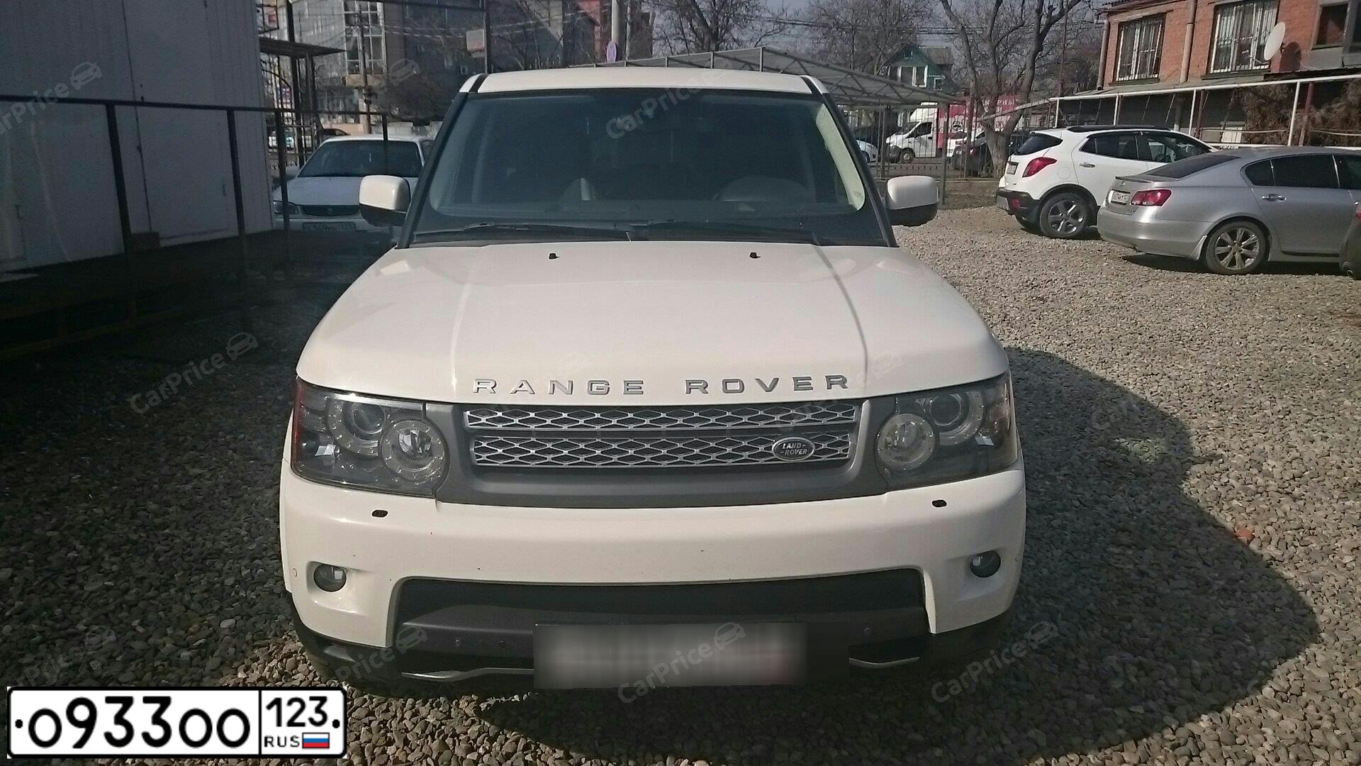 Фото автомобиля LANDROVER RANGE ROVER SPORT, 2009 — госномер У209ВТ193. Цвет: БЕЛЫЙ