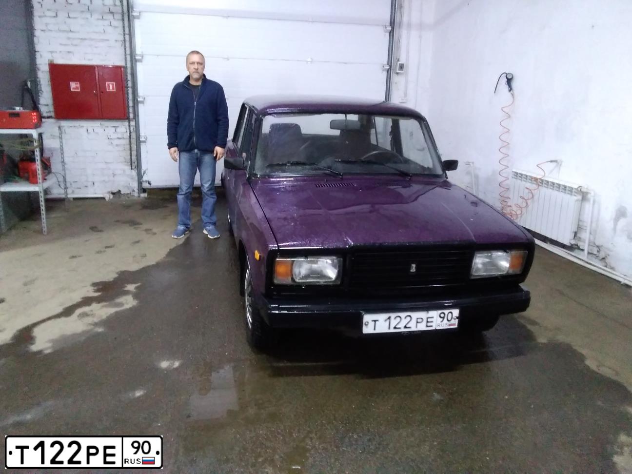 Фото автомобиля LADA 2107, 2000 — госномер Т112УТ50. Цвет: ФИОЛЕТОВЫЙ