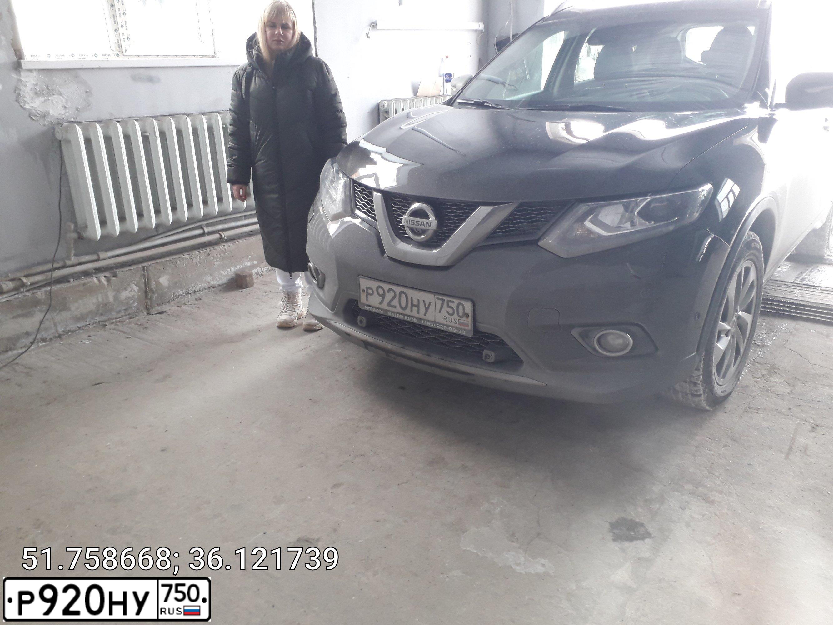 Фото автомобиля NISSAN X-TRAIL, 2016 — госномер Р249НВ46. Цвет: ОЛИВКОВЫЙ