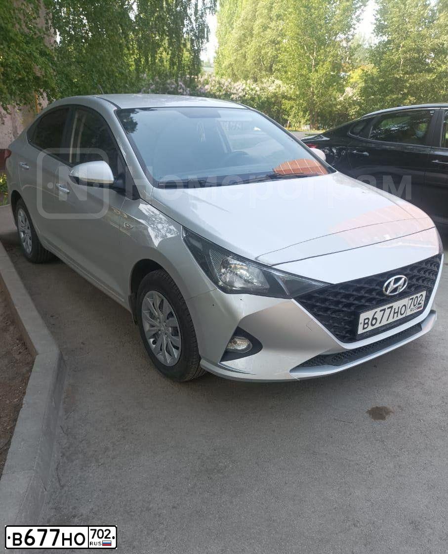 Фото автомобиля HYUNDAI SOLARIS, 2021 — госномер О713ЕР702