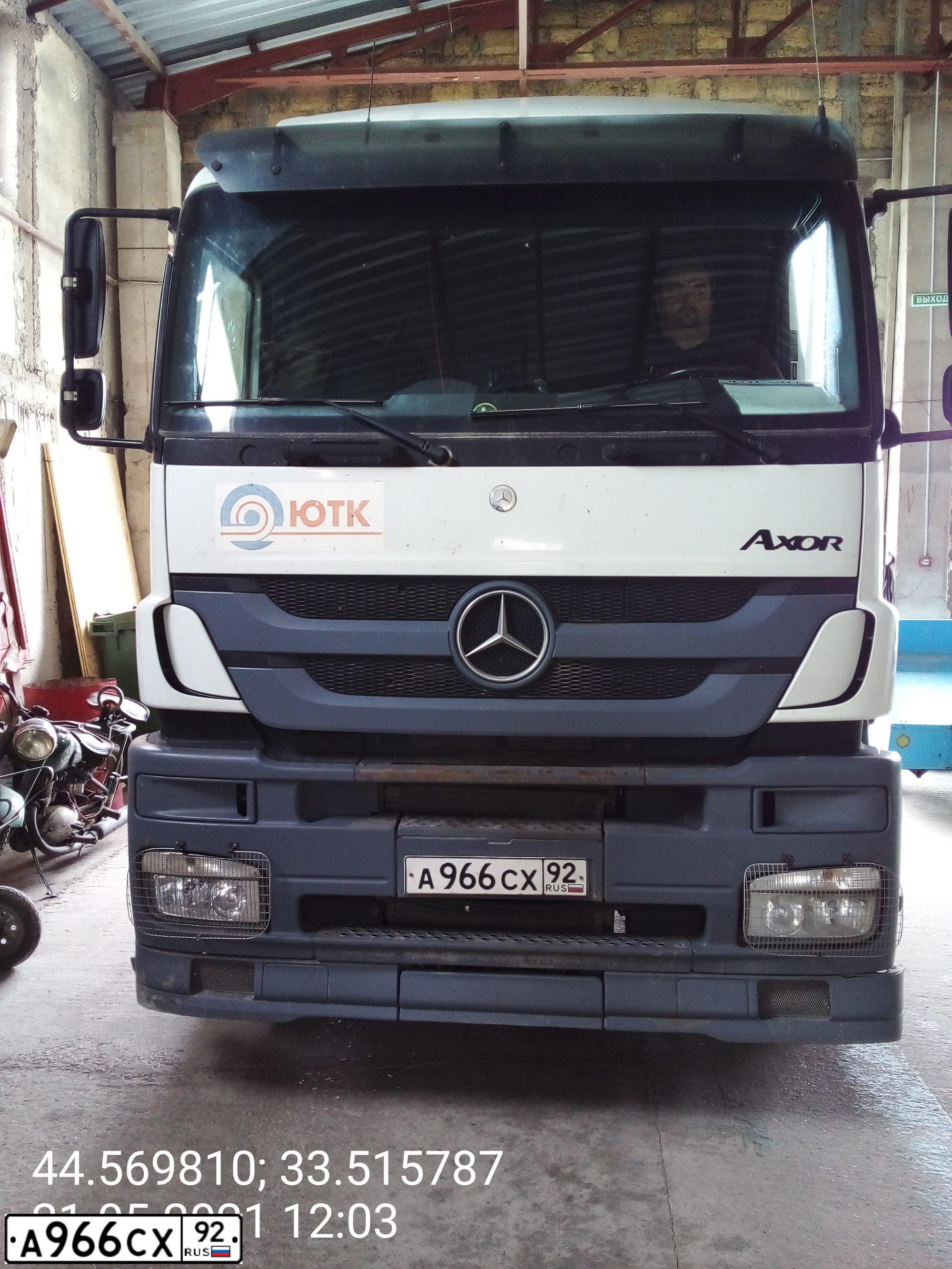 Фото автомобиля MERCEDES AXOR, 2013 — госномер С508ЕА198. Цвет: Белый