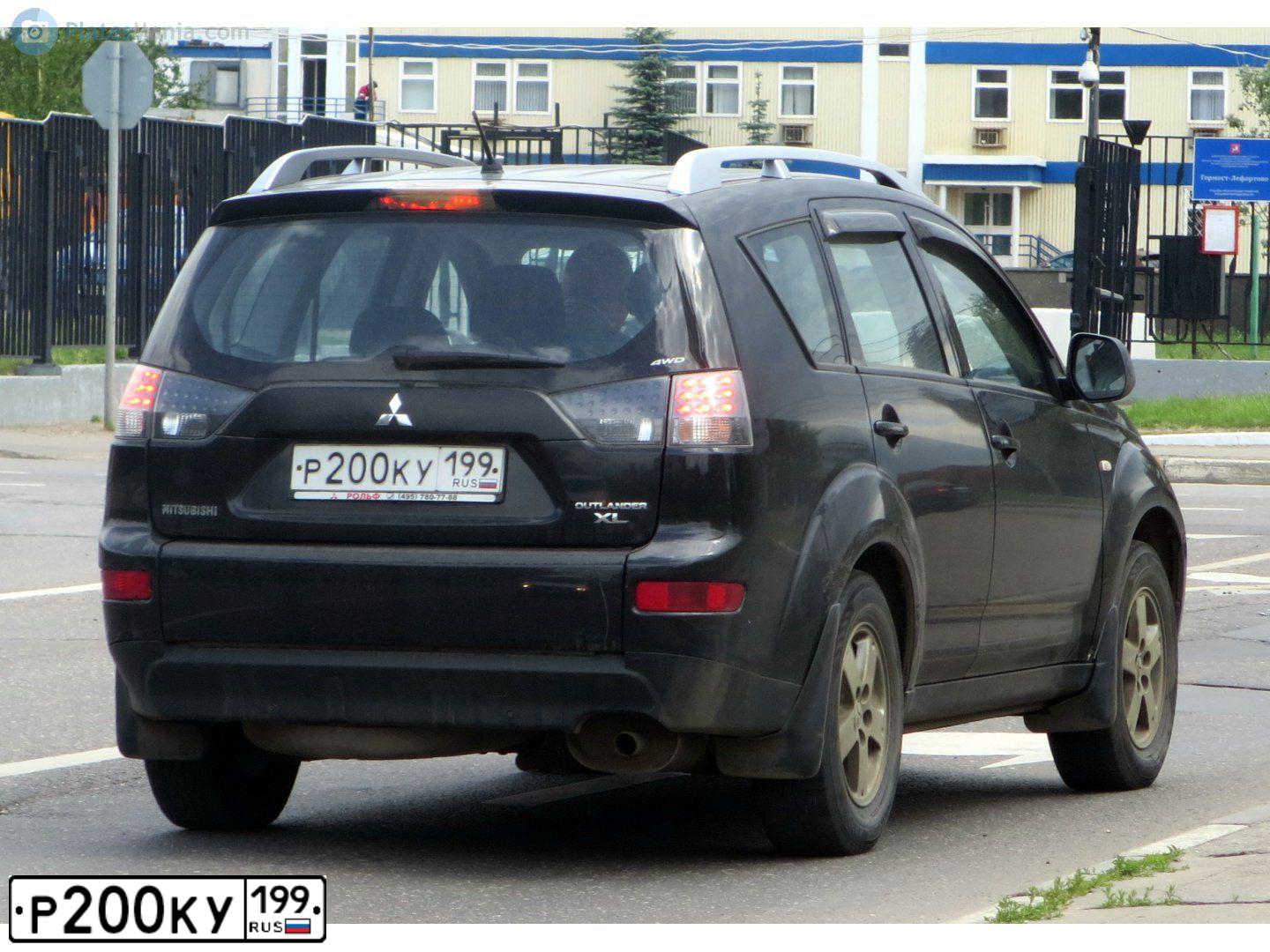 Фото автомобиля MITSUBISHI OUTLANDER, 2008 — госномер С721РО58. Цвет: ЧЕРНЫЙ