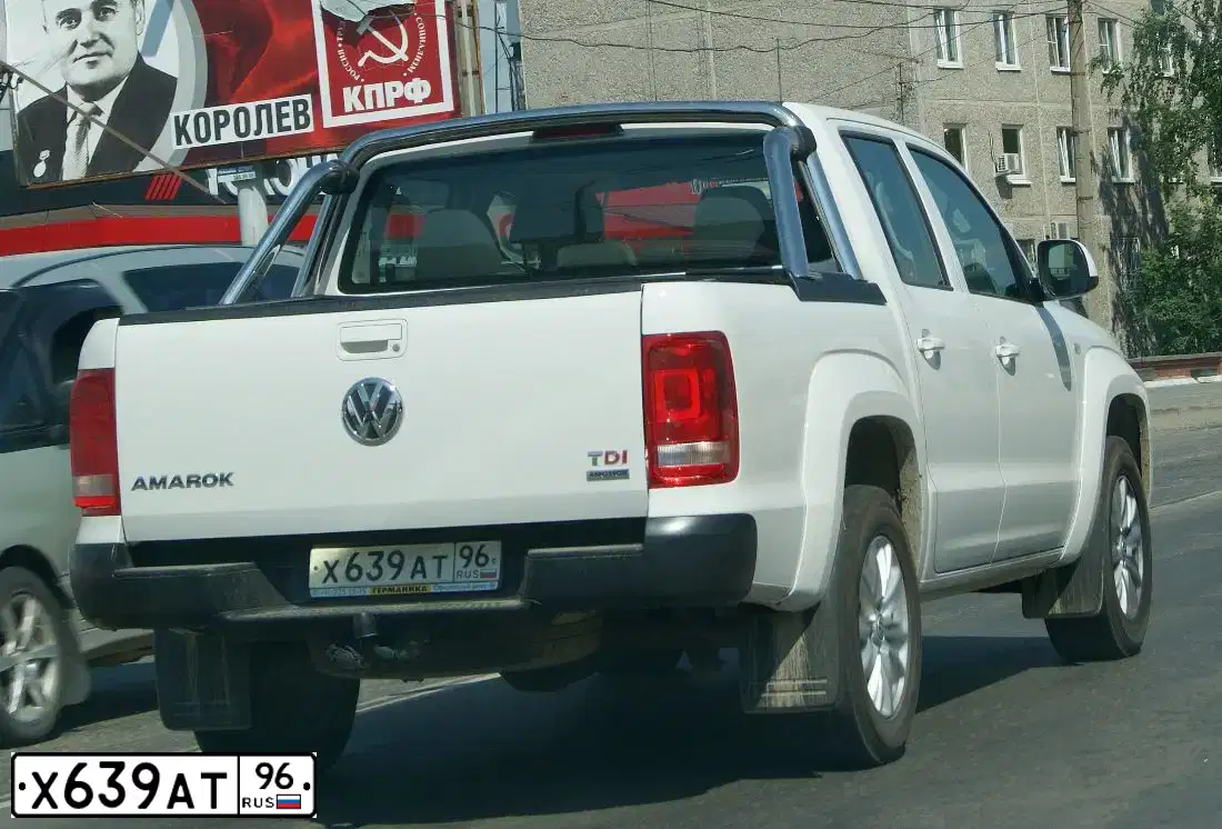 Фото автомобиля VOLKSWAGEN AMAROK, 2012 — госномер Х545ОХ163. Цвет: БЕЛЫЙ