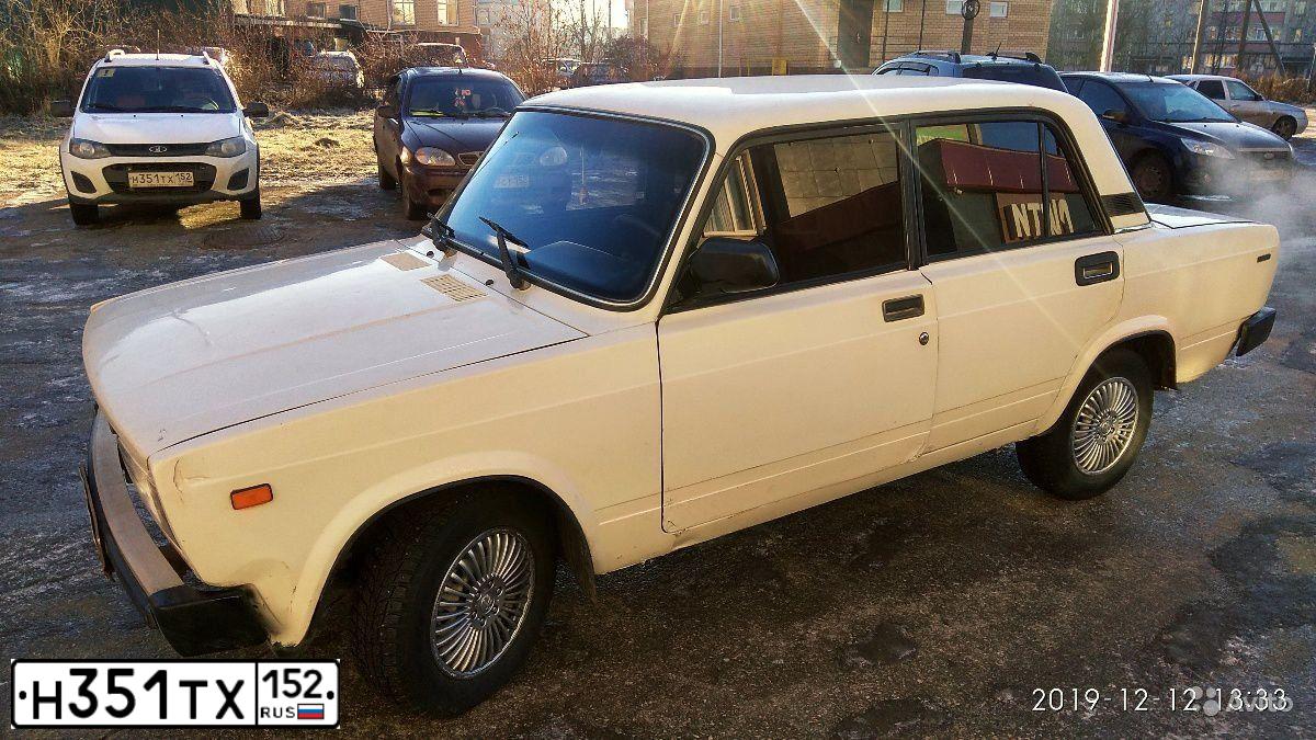 Фото автомобиля LADA 2194 KALINA, 2015 — госномер Н351ТХ152. Цвет: Белый