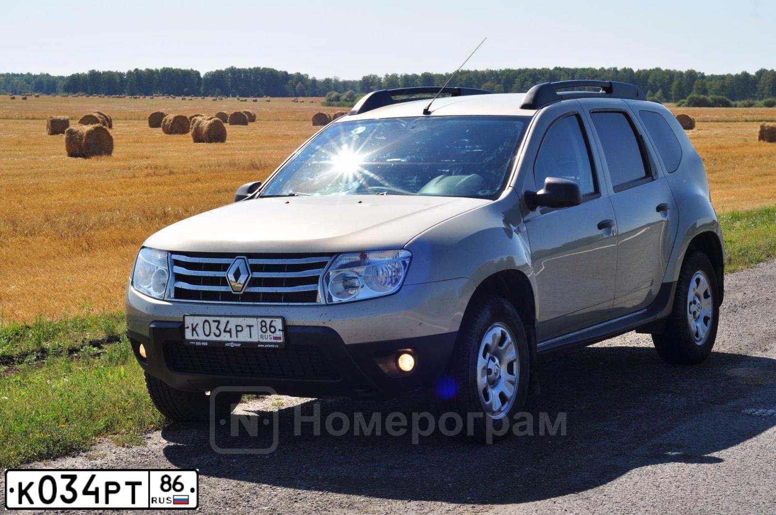 Фото автомобиля RENAULT DUSTER, 2013 — госномер К666УК55. Цвет: БЕЖЕВЫЙ