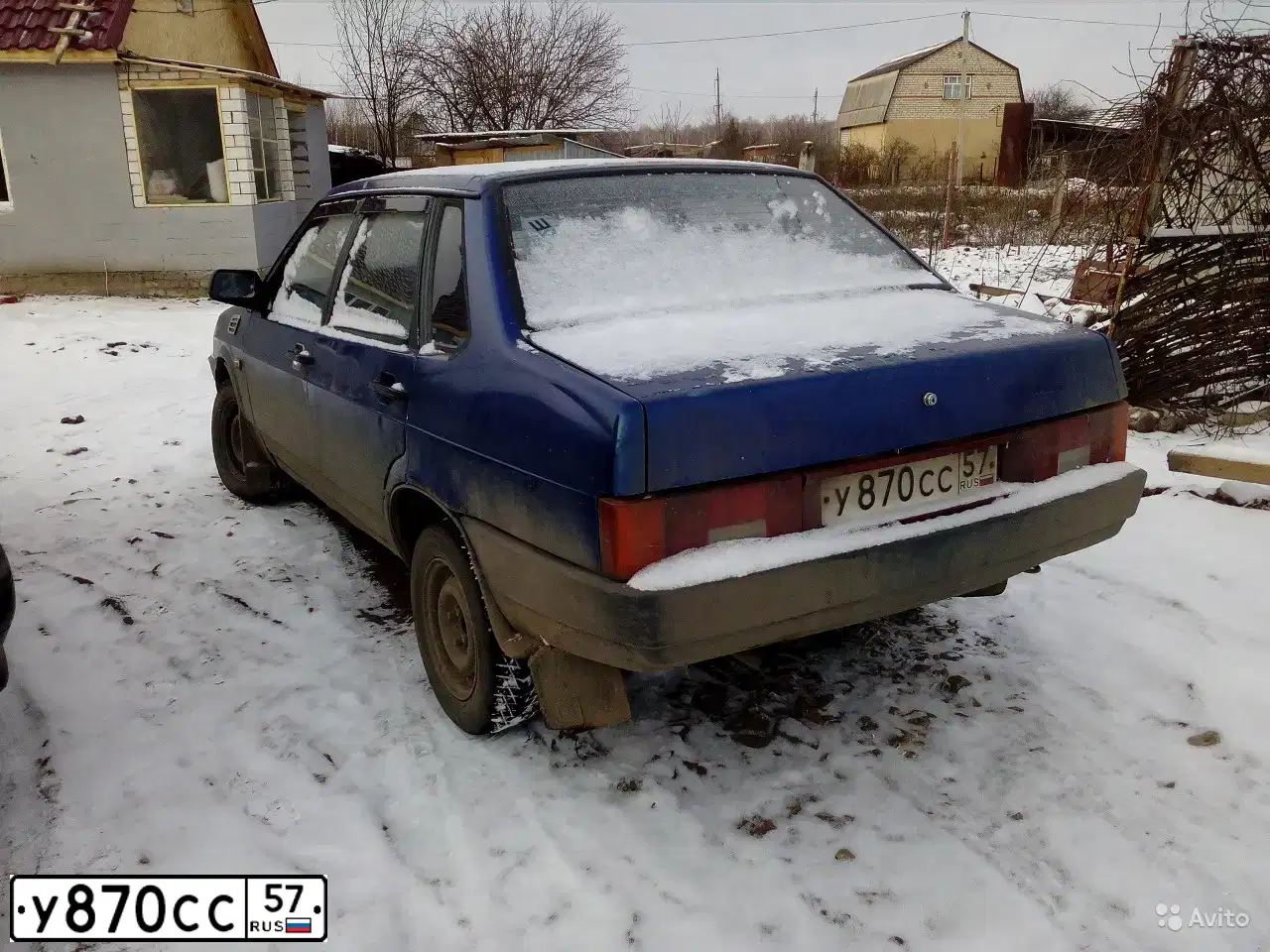 Фото автомобиля LADA 2109 SAMARA, 1997 — госномер У870СС57. Цвет: СИНИЙ