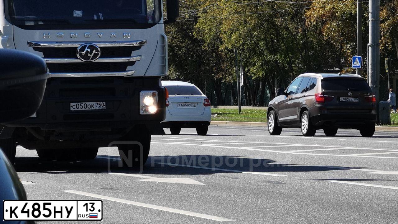 Фото автомобиля LADA 2191 GRANTA, 2016 — госномер К485НУ13. Цвет: БЕЛЫЙ