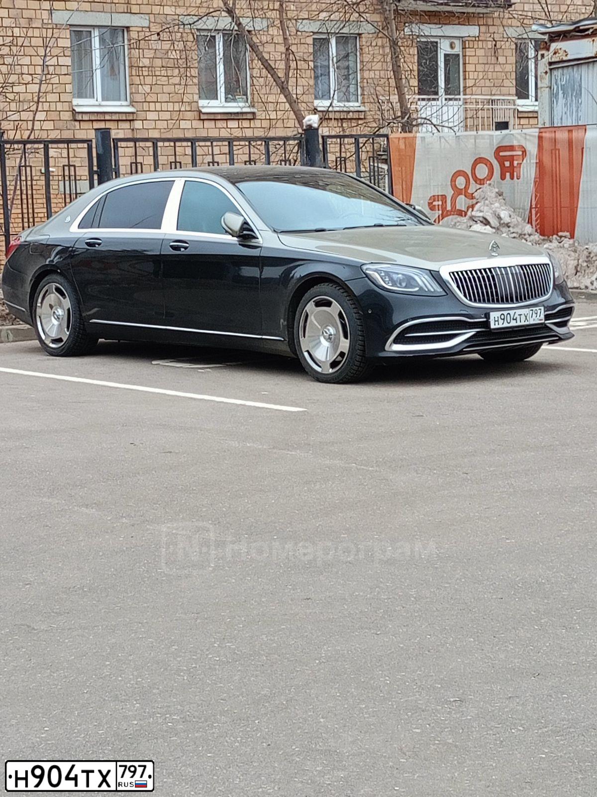 Фото автомобиля MERCEDES S-KLASSE, 2019 — госномер Н904ТХ797. Цвет: ЧЕРНЫЙ